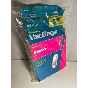 Hoover Upright Type Y Vacuum Bags- Ultracare -Allergen Filtration NEW Pack of 8